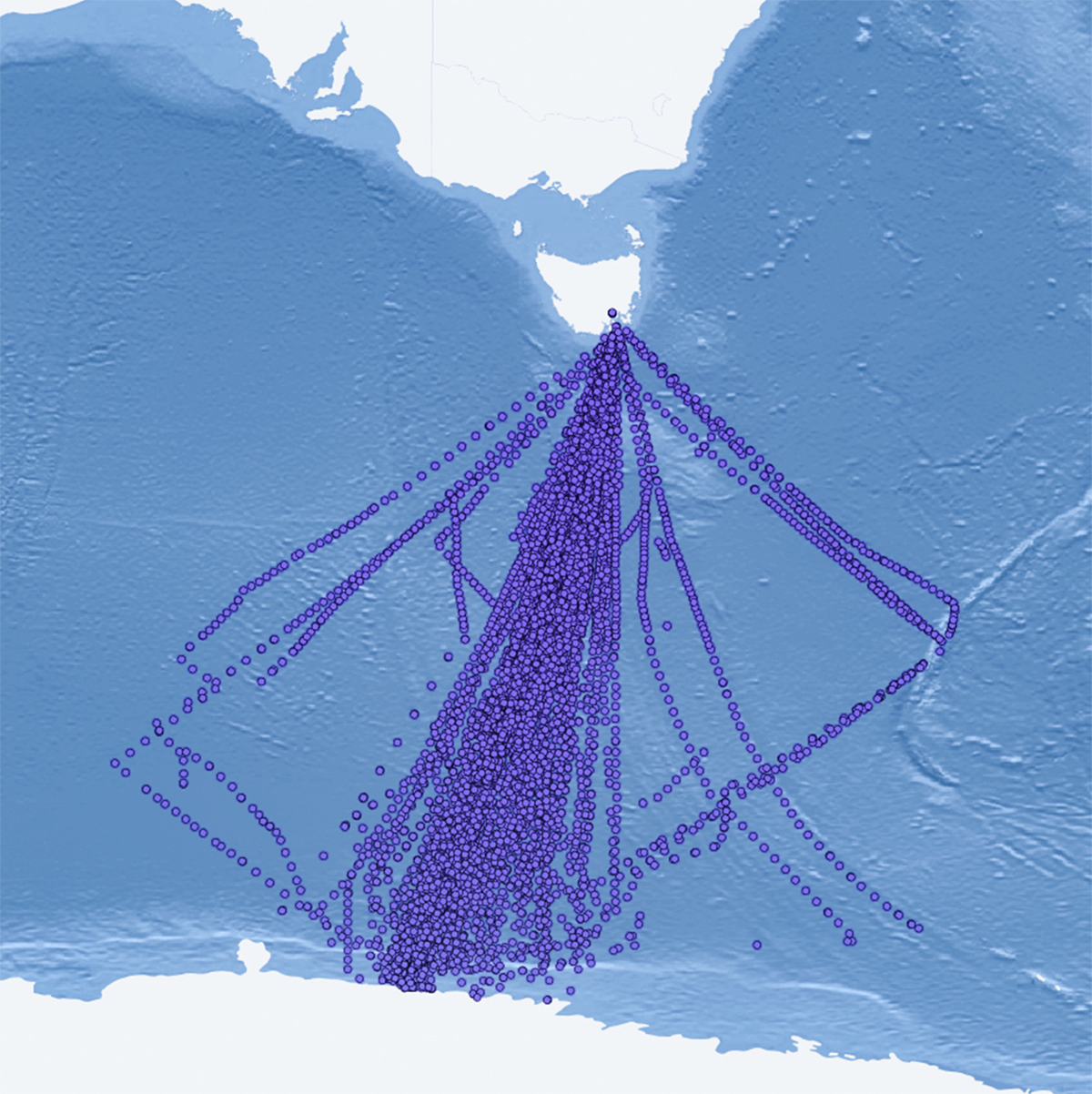 This map was sourced from the AODN portal supported by Australia’s Integrated Marine Observing System (IMOS) – IMOS is enabled by the National Collaborative Research Infrastructure strategy (NCRIS). It is operated by a consortium of institutions as an unincorporated joint venture, with the University of Tasmania as Lead Agent.